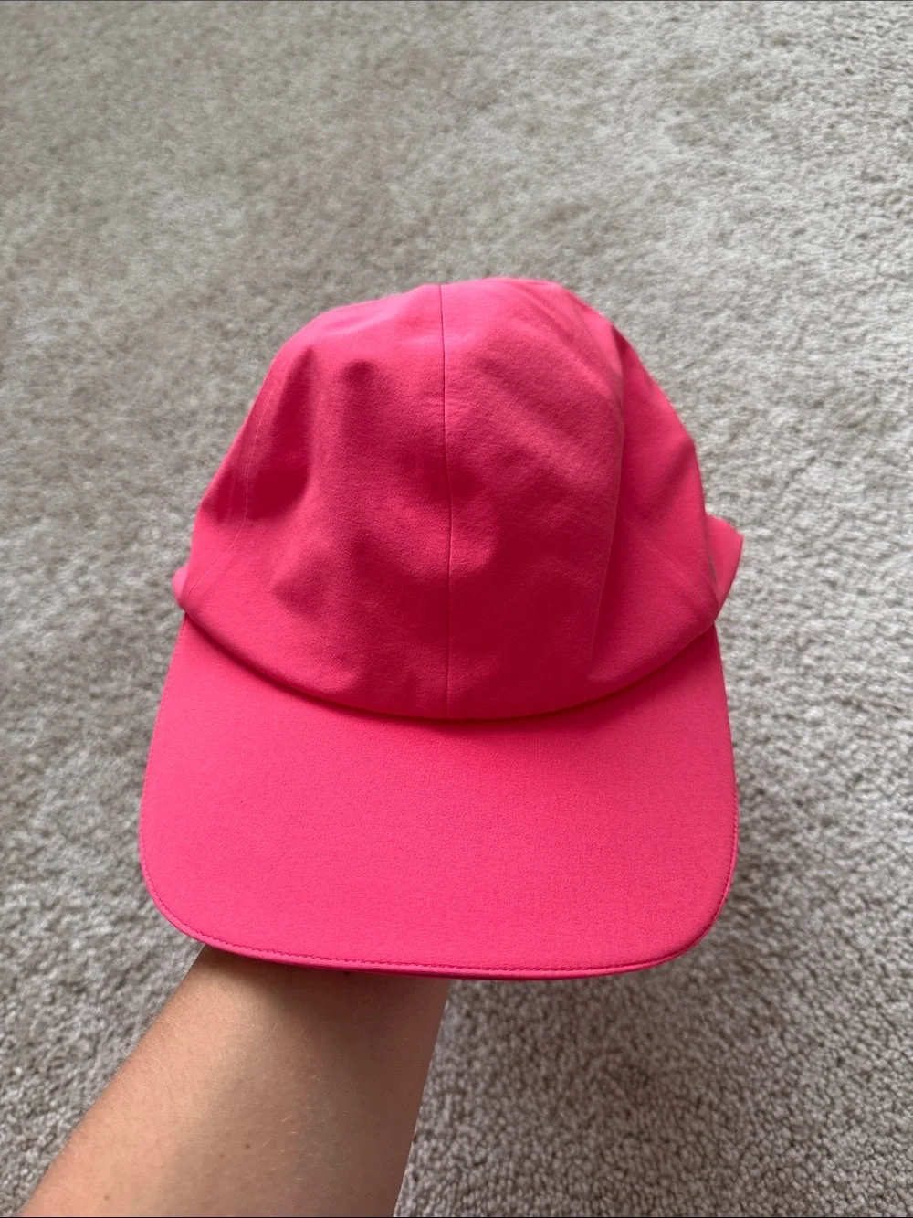 Lululemon Fast and Free Running Hat Adjustable Pink L/XL